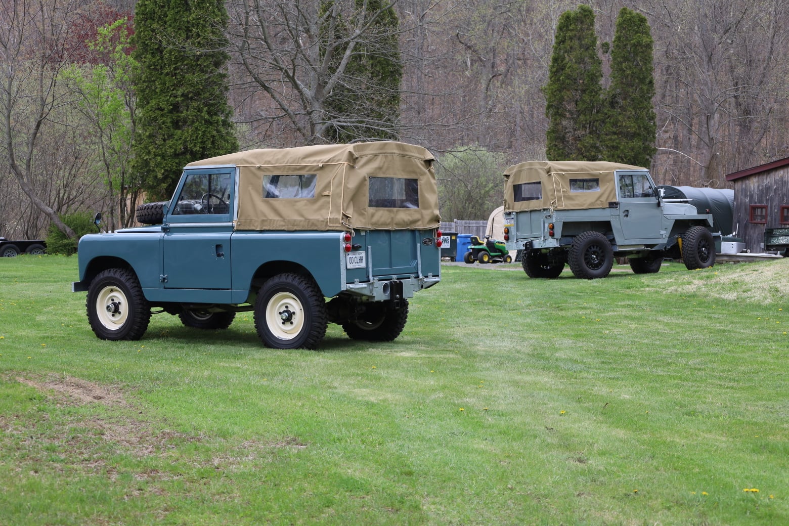 1966 Land Rover Series IIA Marine Blue Restored 6