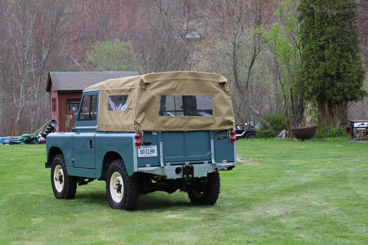 1966 Land Rover Series IIA Marine Blue Restored 7