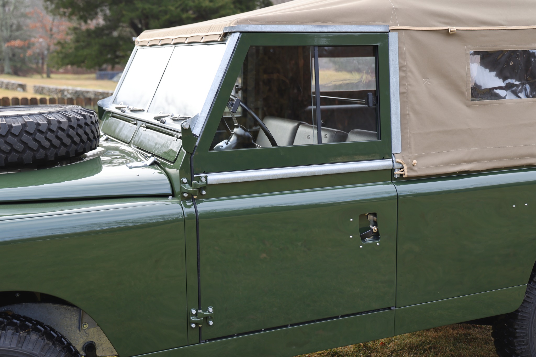 1967 Land Rover Series IIA 109 Inch Bronze Green Restored 15