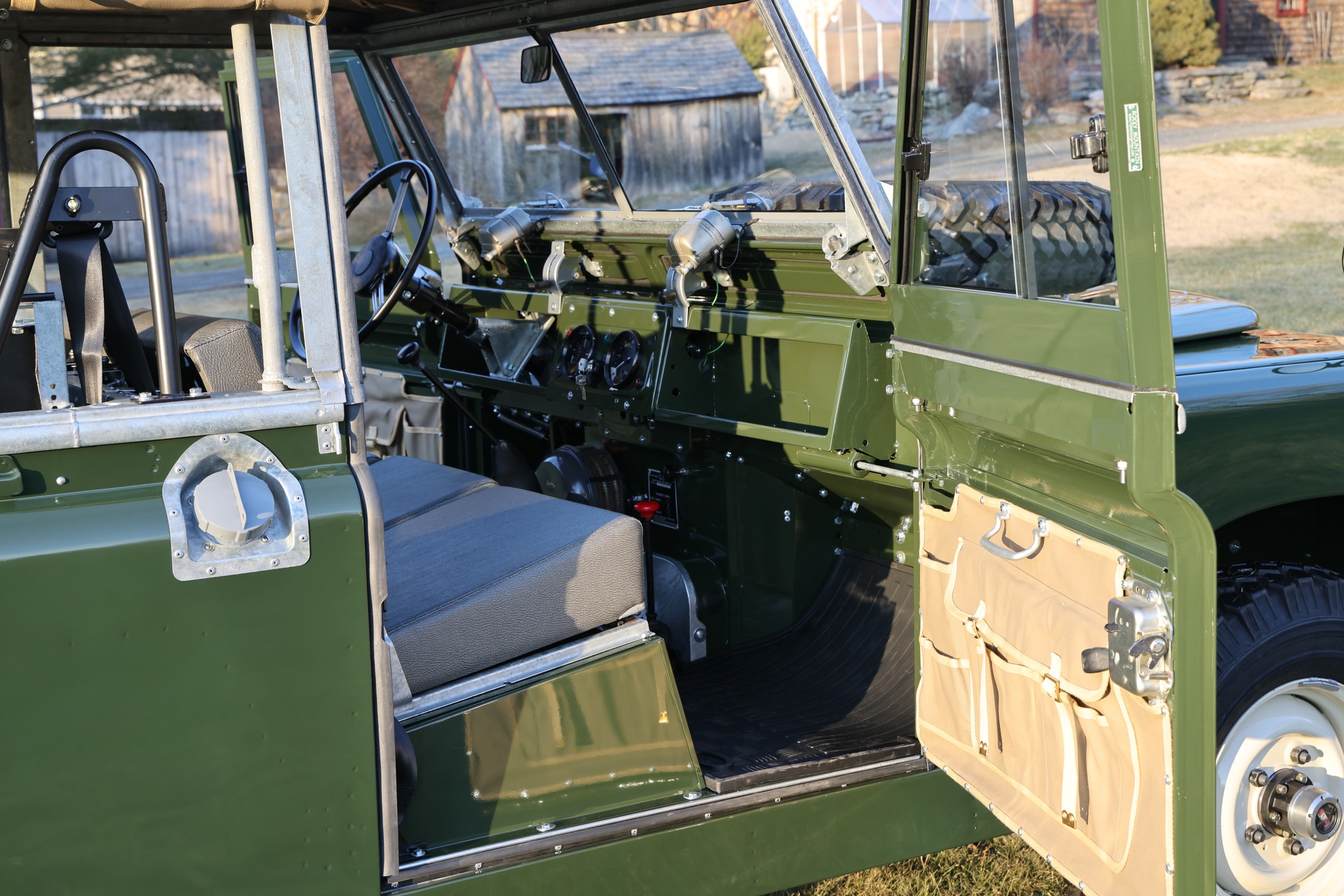 1967 Land Rover Series IIA 109 Inch Bronze Green Restored 23