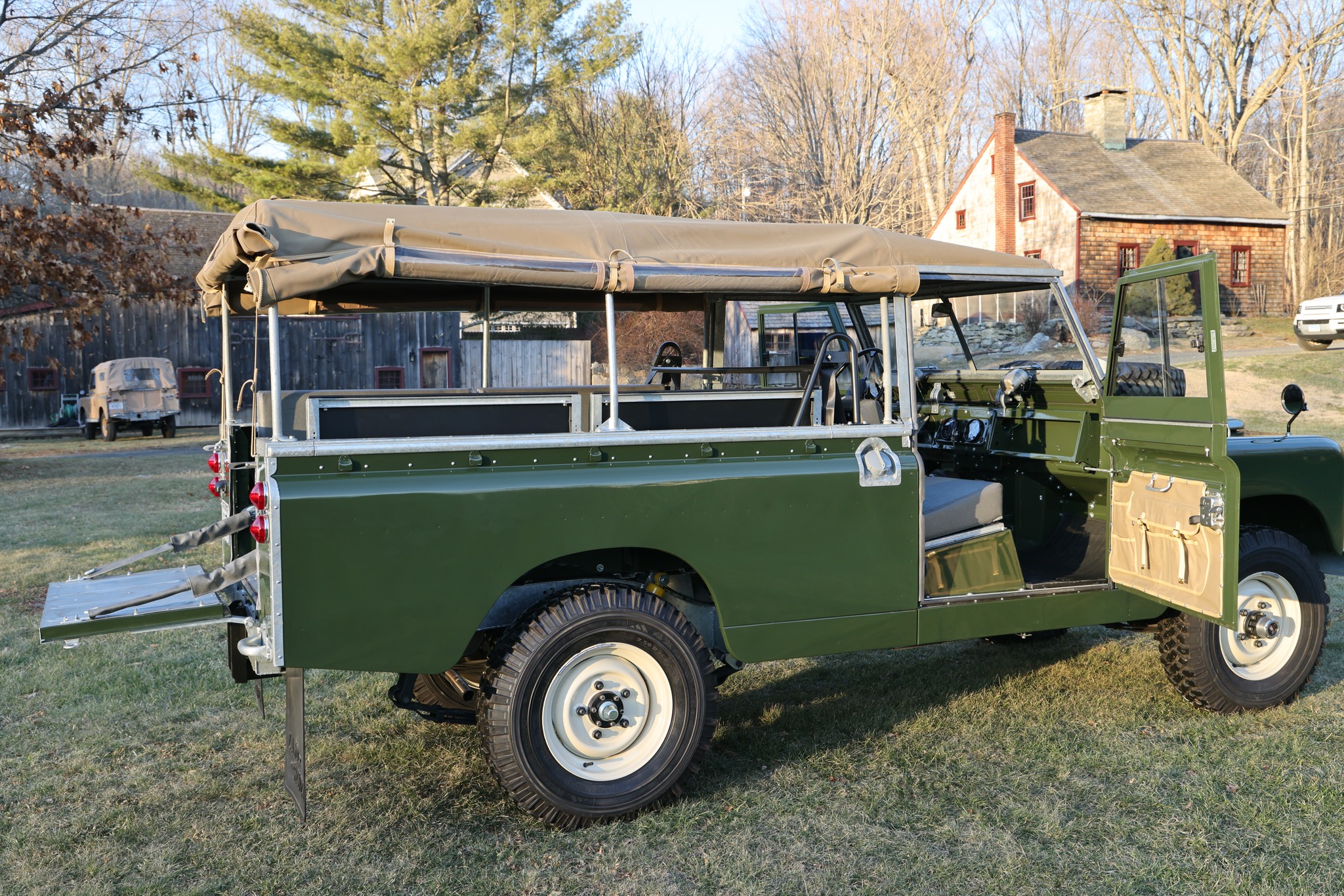 1967 Land Rover Series IIA 109 Inch Bronze Green Restored 26