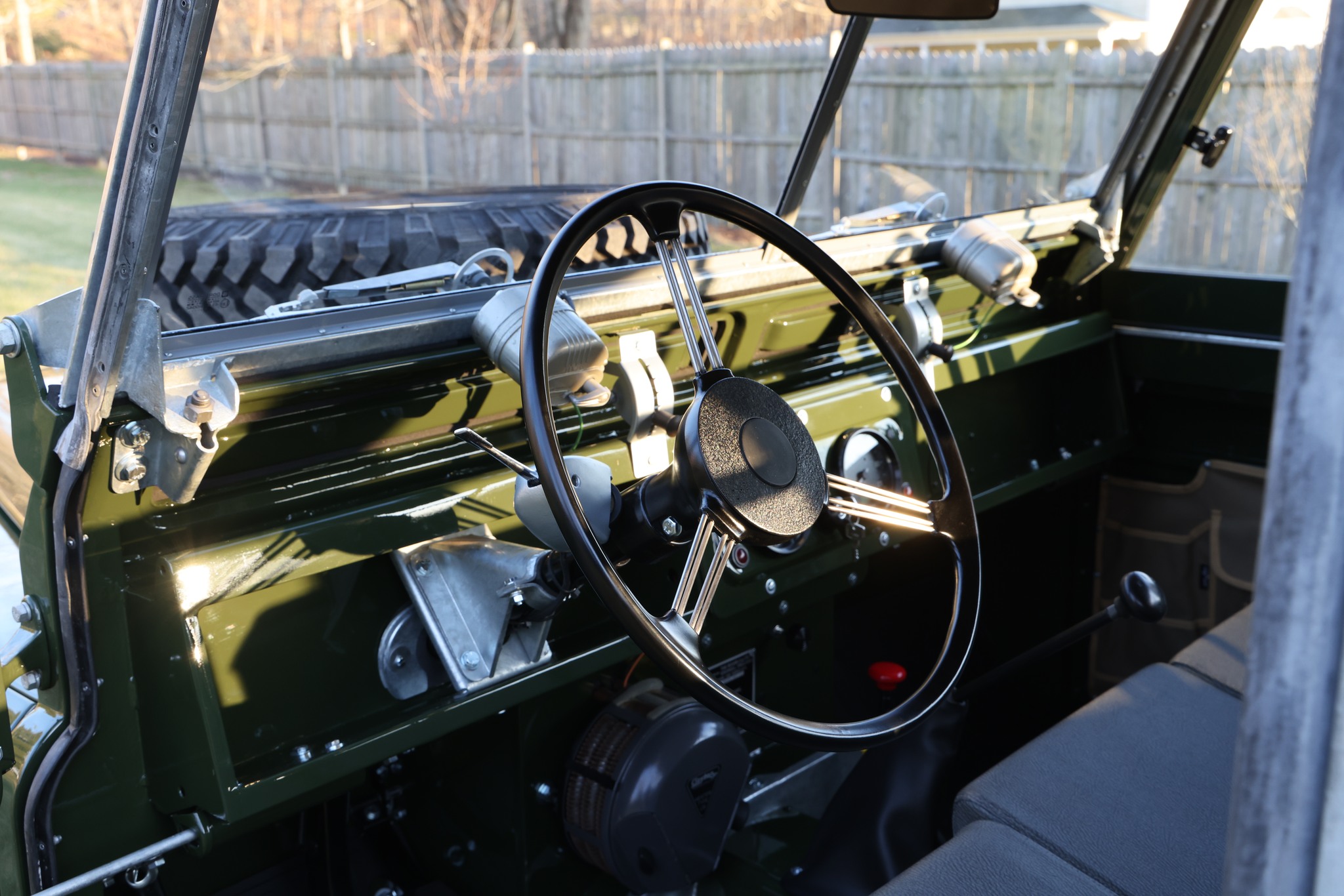 1967 Land Rover Series IIA 109 Inch Bronze Green Restored 29