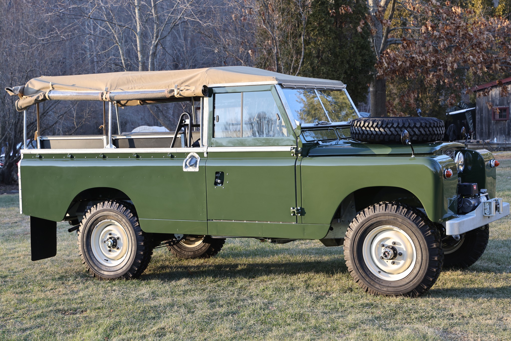 1967 Land Rover Series IIA 109 Inch Bronze Green Restored 3