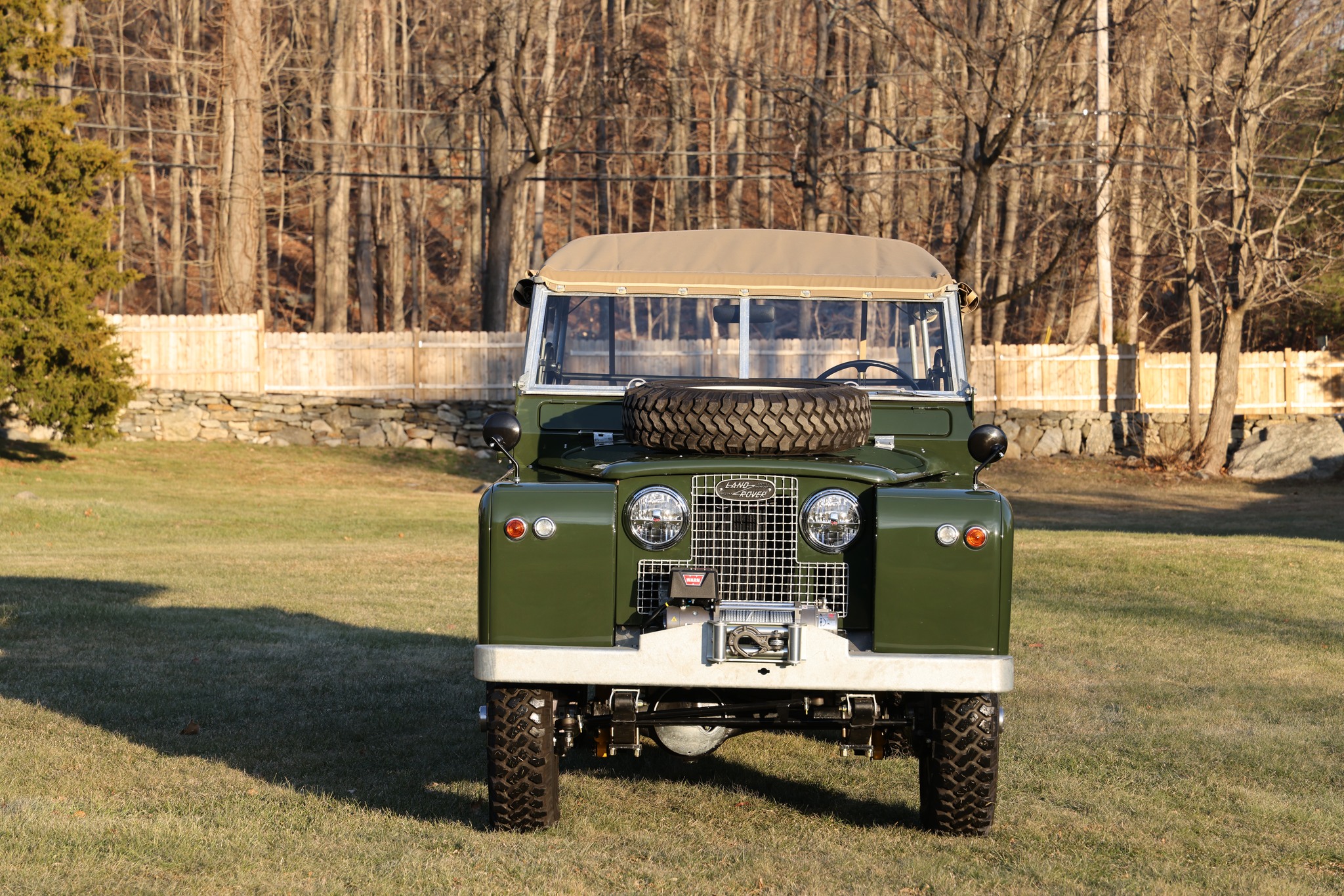 1967 Land Rover Series IIA 109 Inch Bronze Green Restored 33