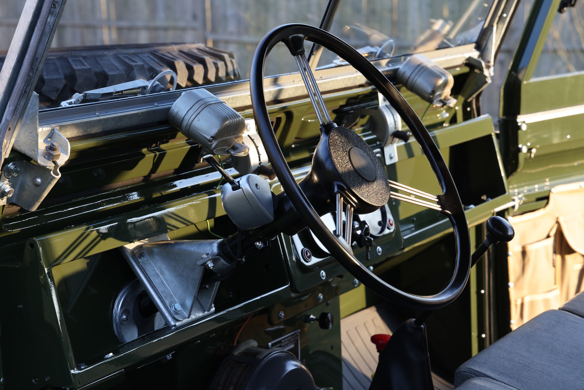 1967 Land Rover Series IIA 109 Inch Bronze Green Restored 36