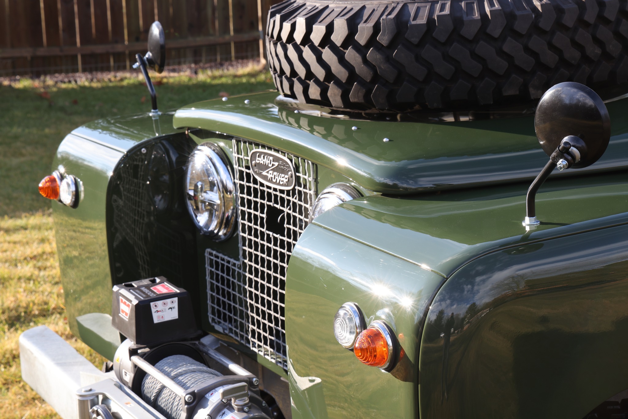 1967 Land Rover Series IIA 109 Inch Bronze Green Restored 37