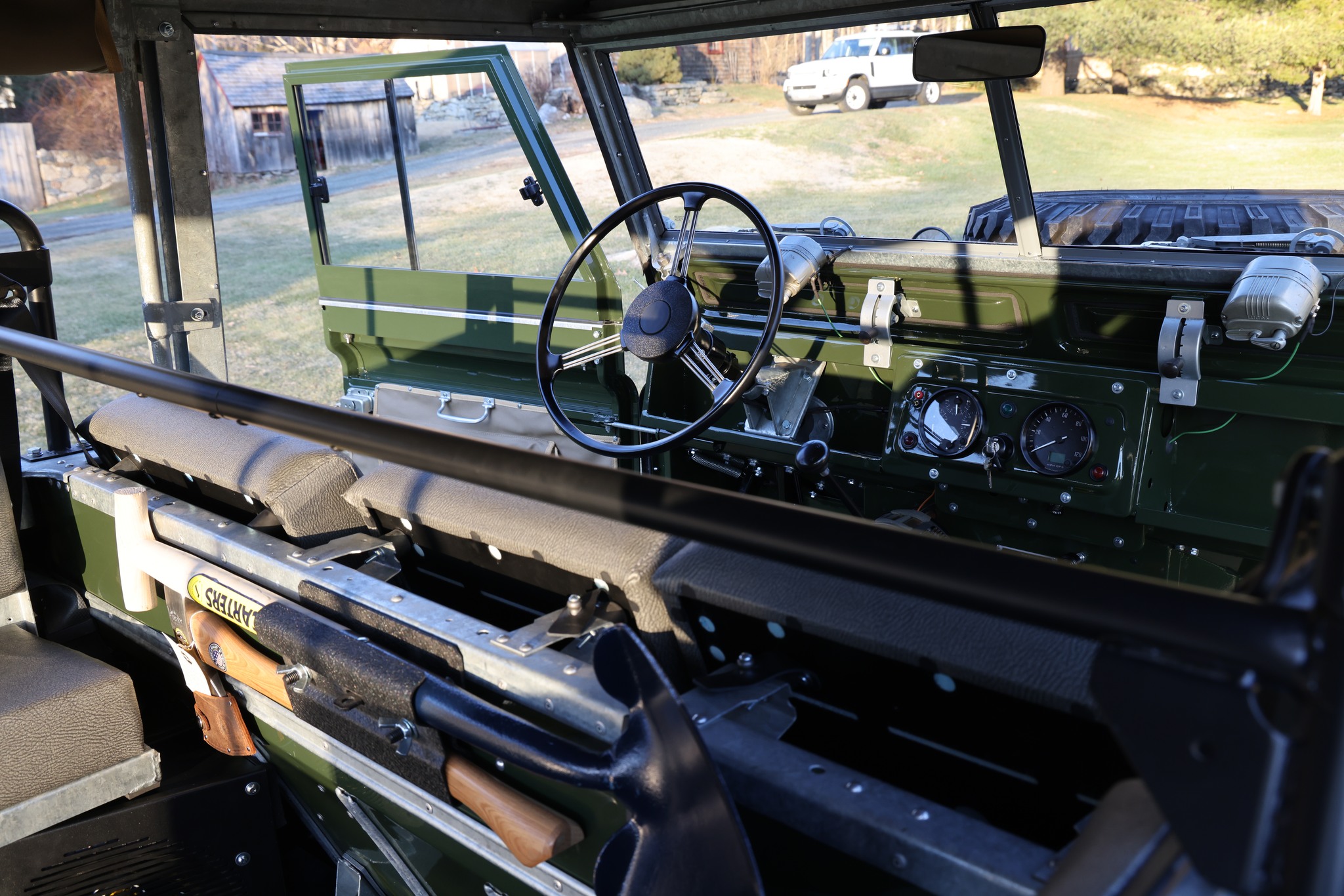 1967 Land Rover Series IIA 109 Inch Bronze Green Restored 41