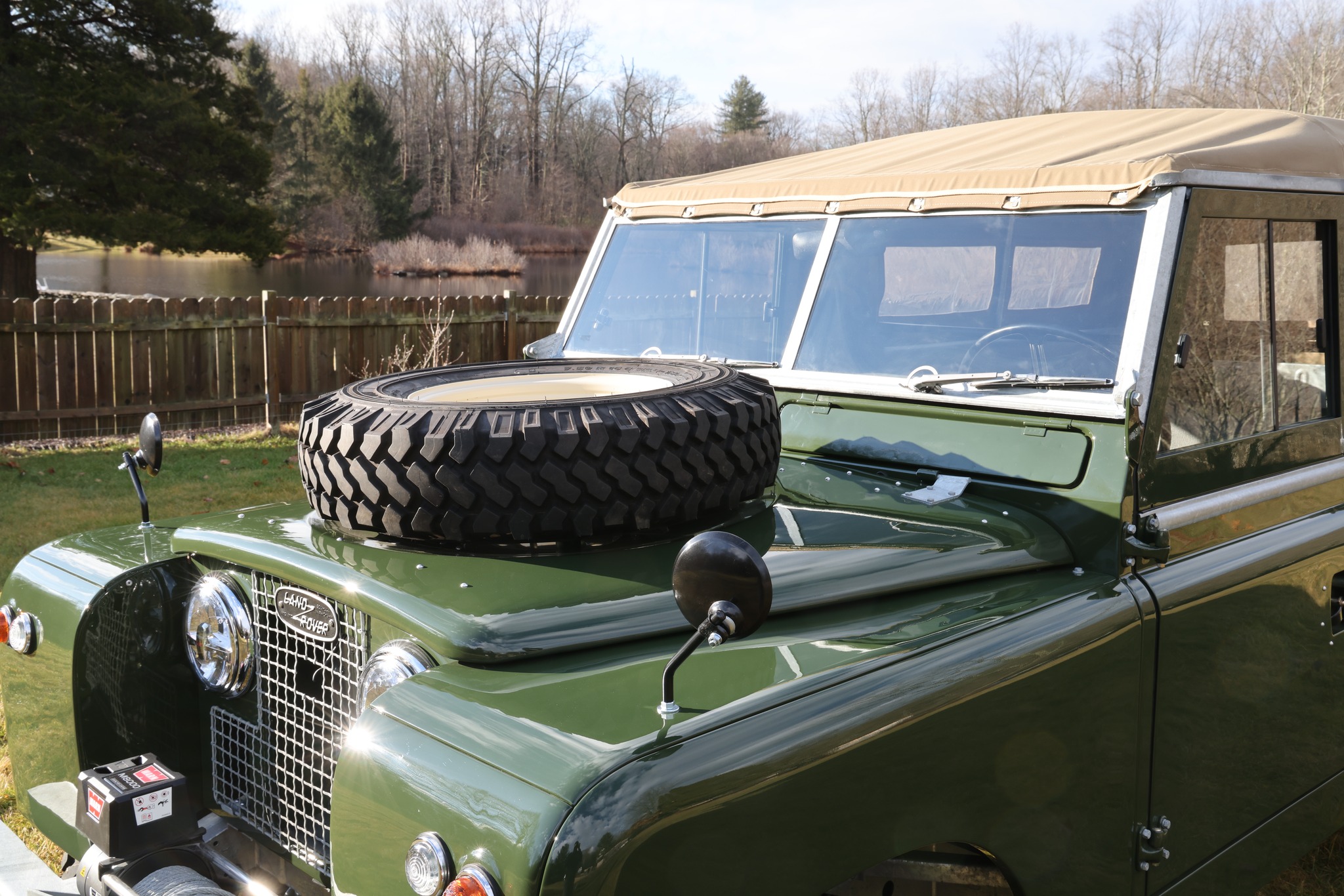 1967 Land Rover Series IIA 109 Inch Bronze Green Restored 44