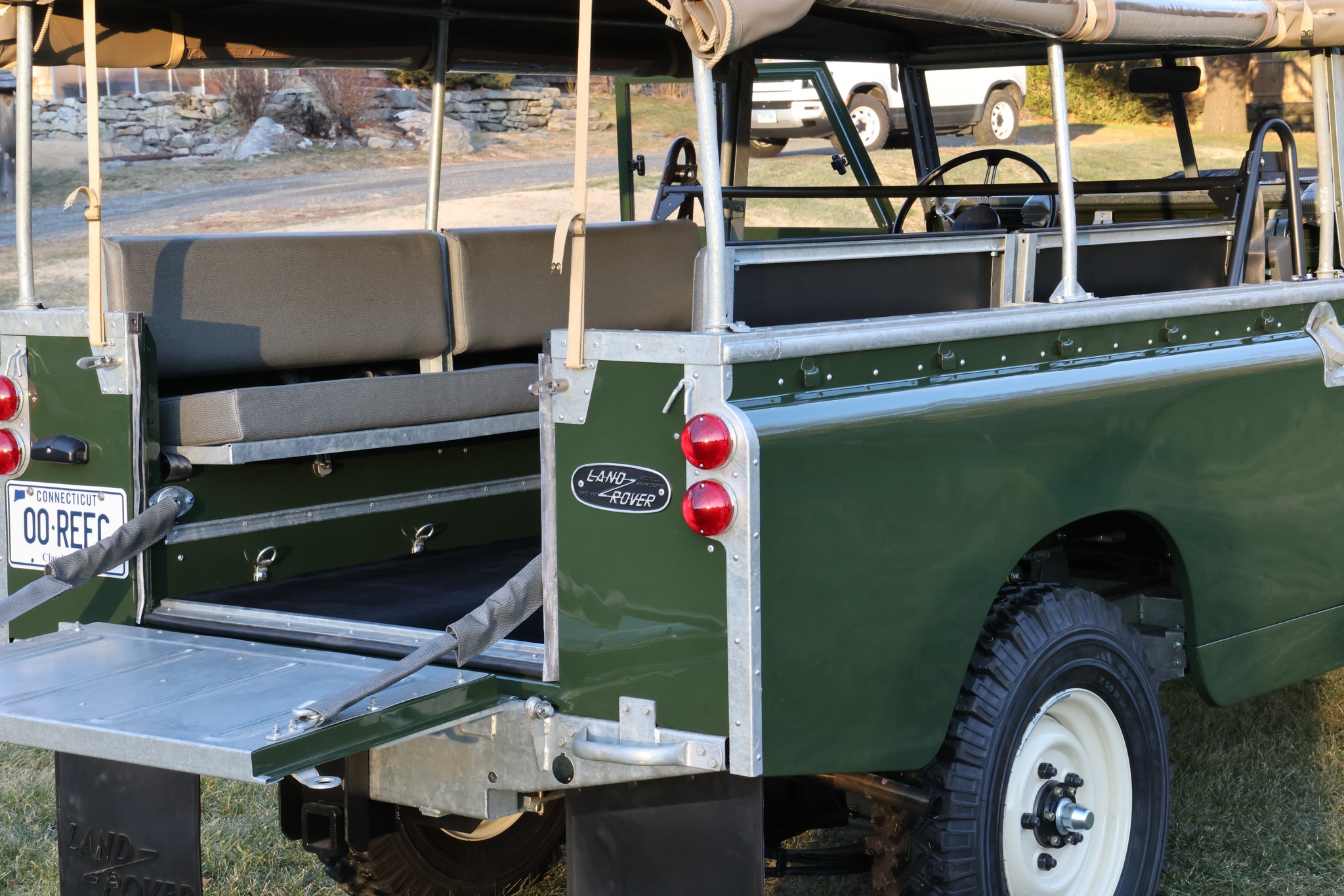 1967 Land Rover Series IIA 109 Inch Bronze Green Restored 45