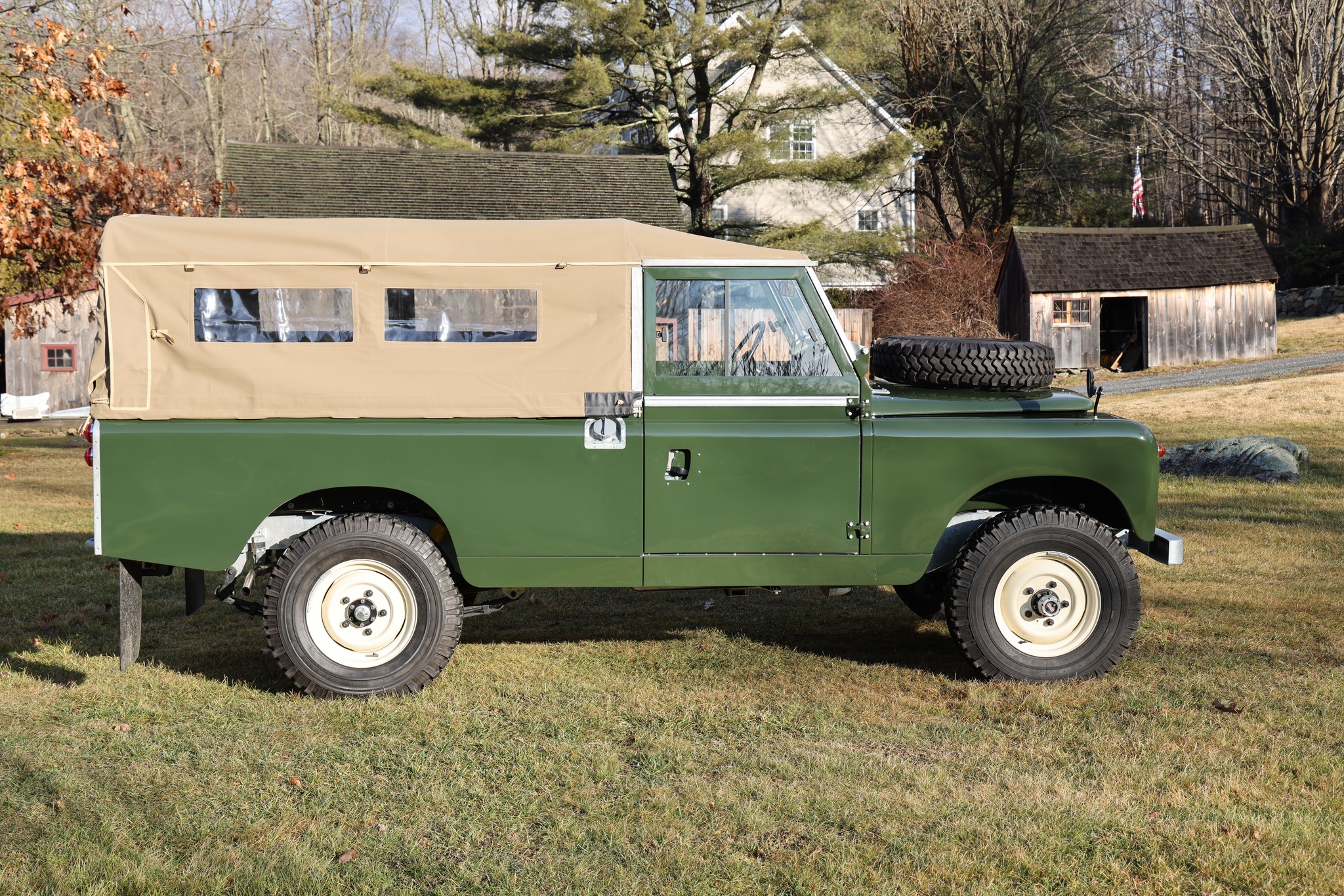1967 Land Rover Series IIA 109 Inch Bronze Green Restored 6