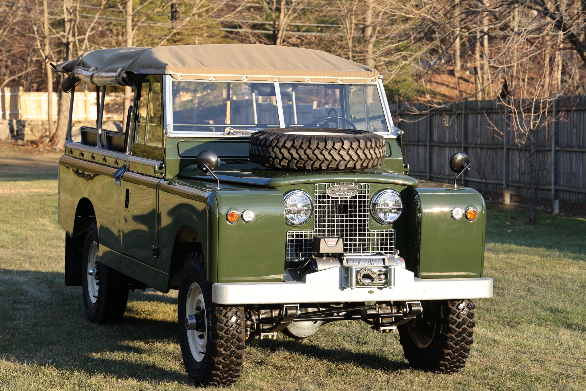 1967 Land Rover Series IIA 109 Inch Bronze Green Restored 8