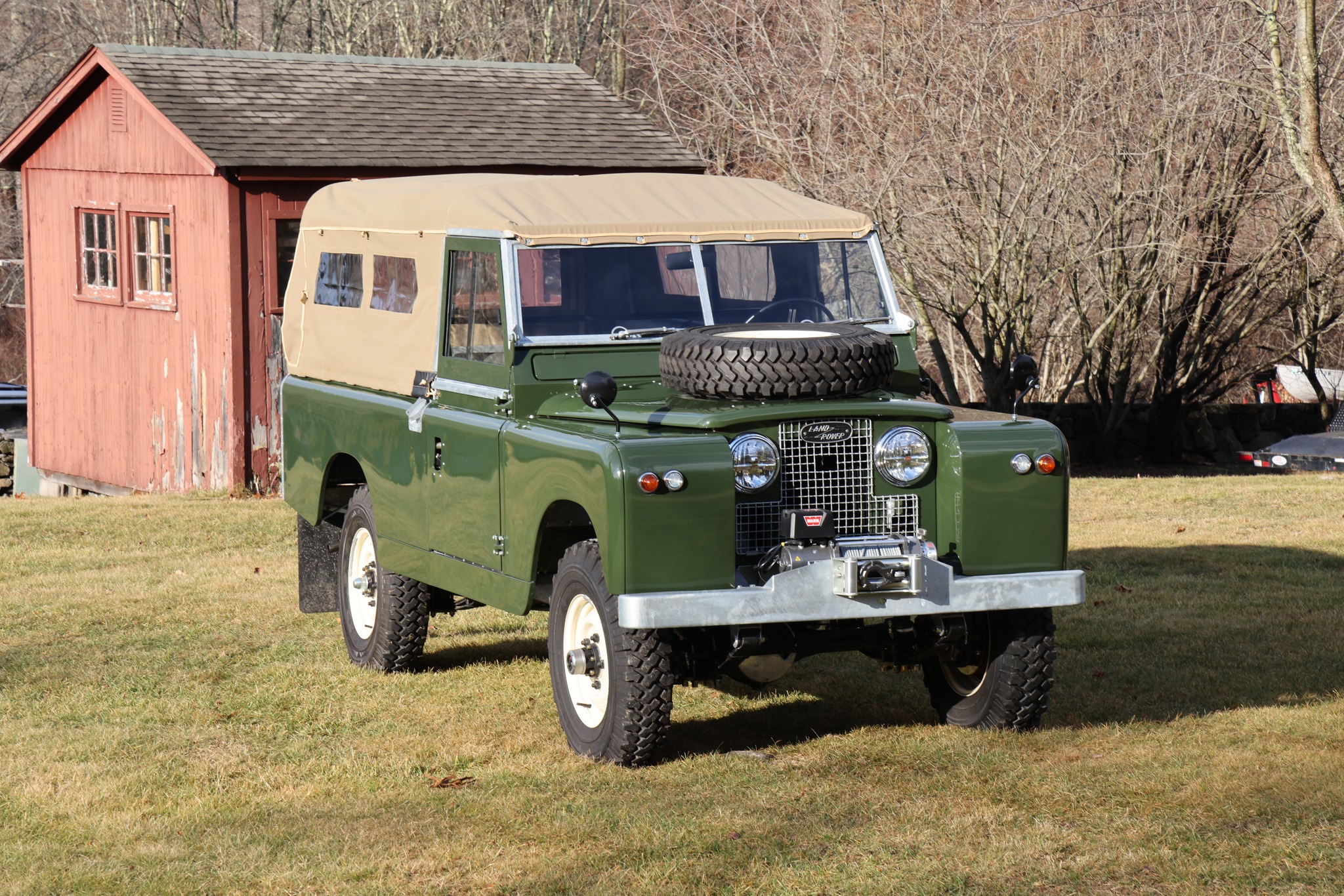 1967 Land Rover Series IIA 109 Inch Bronze Green Restored 9