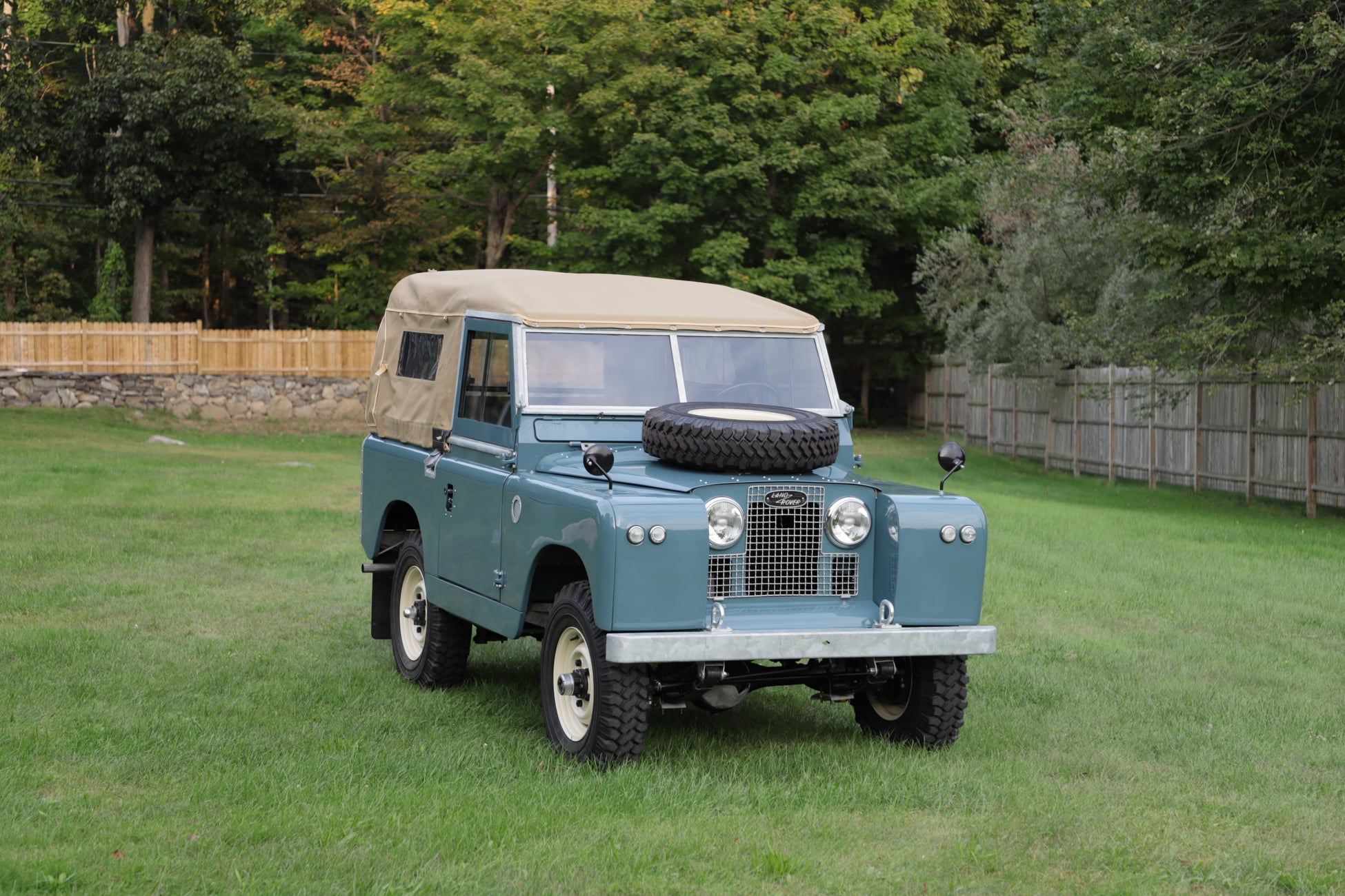 1968 Land Rover Series IIA Marine Blue Restored 10