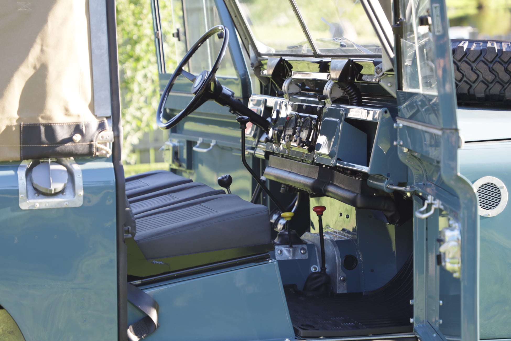 1968 Land Rover Series IIA Marine Blue Restored 15