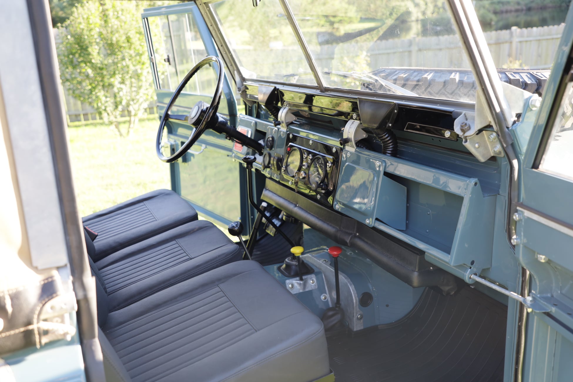 1968 Land Rover Series IIA Marine Blue Restored 16