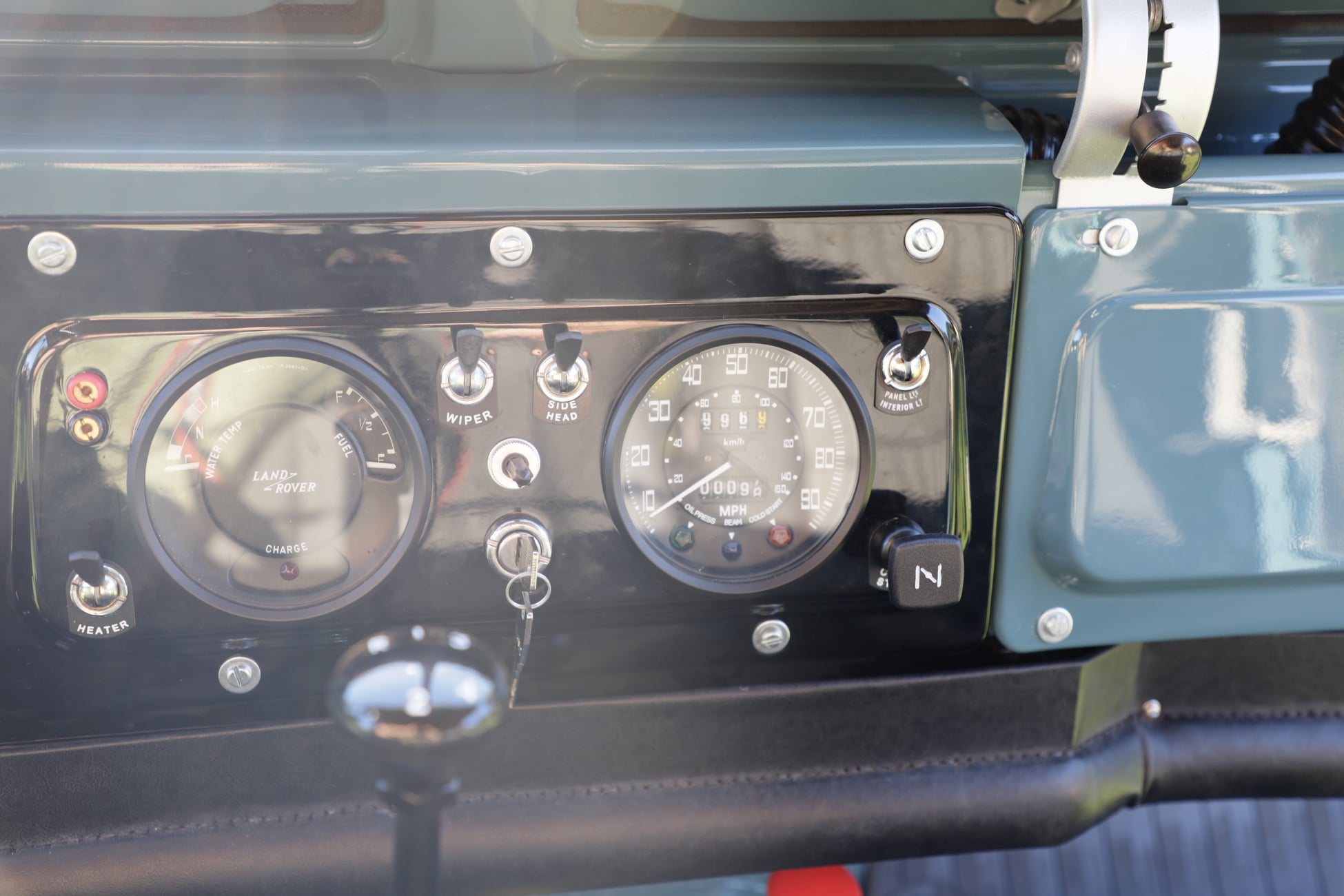1968 Land Rover Series IIA Marine Blue Restored 21