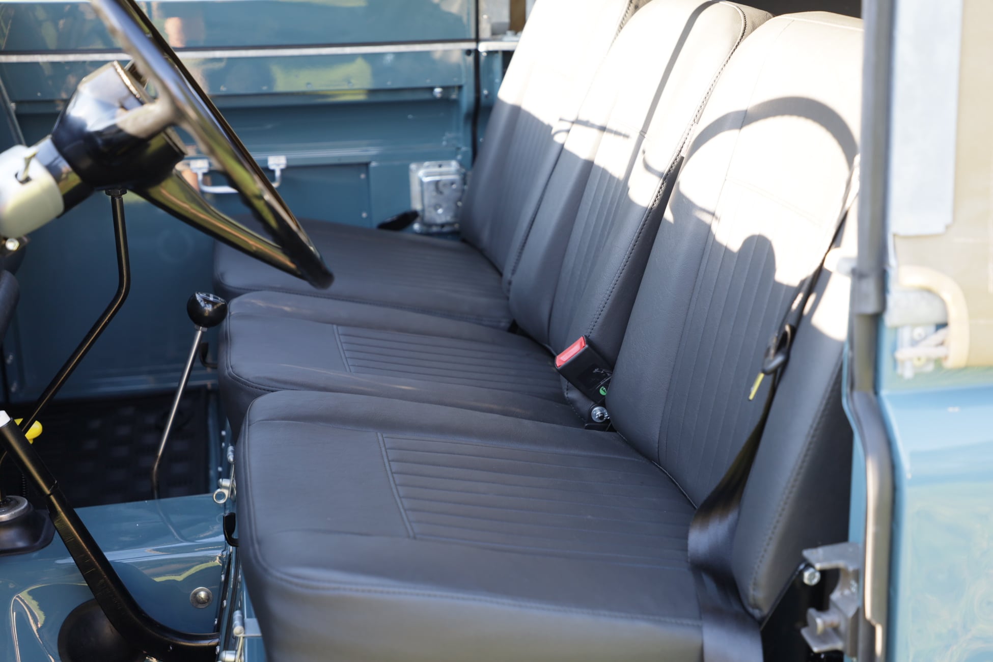 1968 Land Rover Series IIA Marine Blue Restored 23