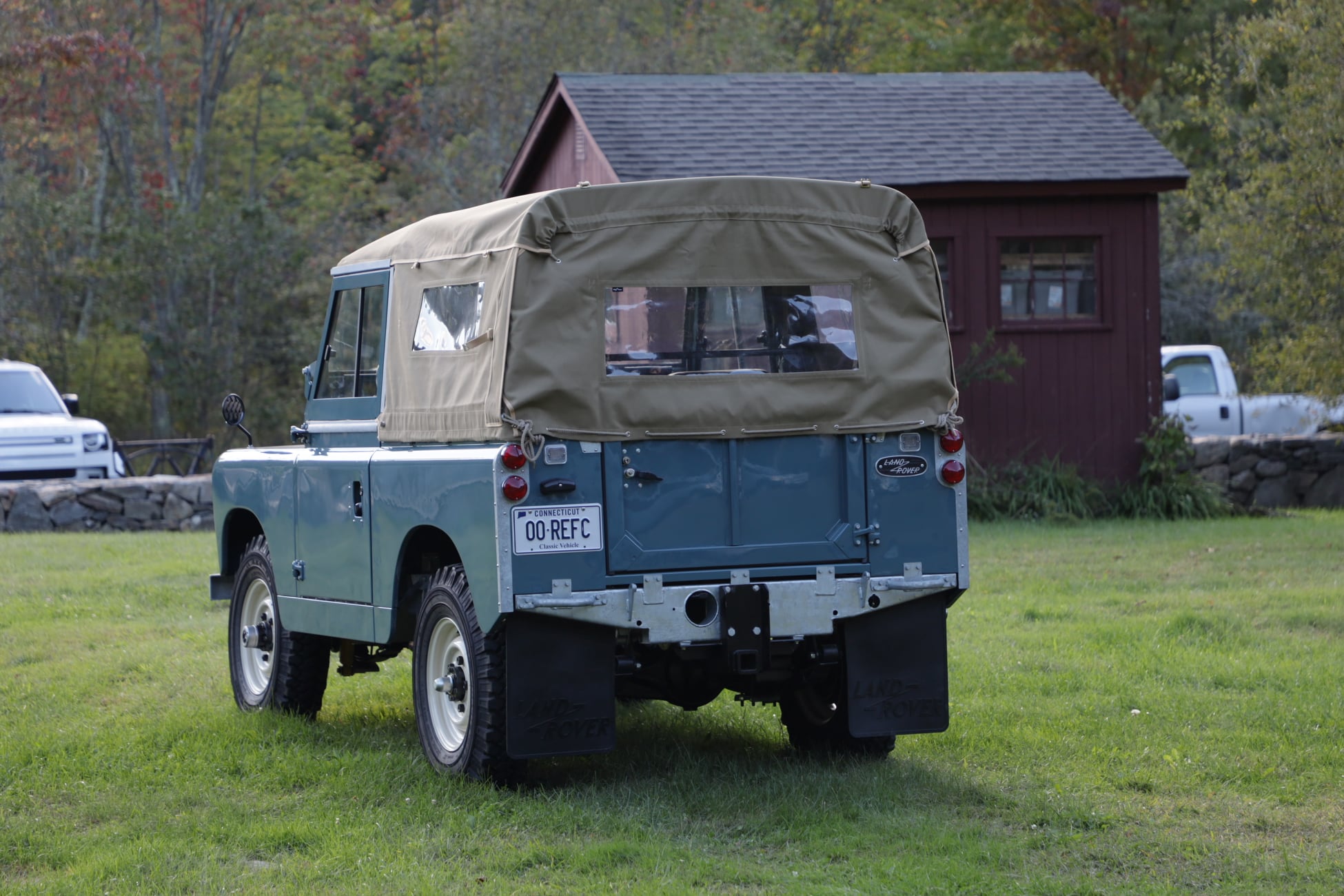 1968 Land Rover Series IIA Marine Blue Restored 25