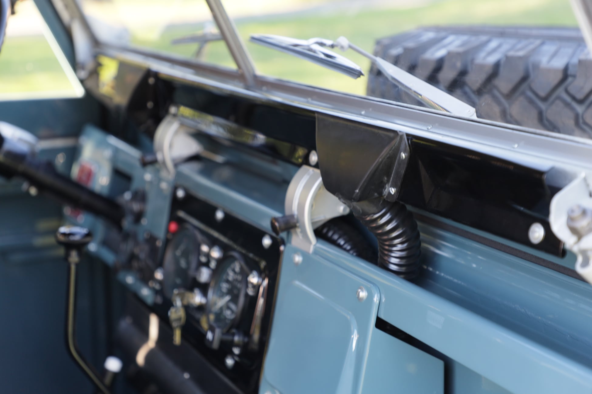 1968 Land Rover Series IIA Marine Blue Restored 29