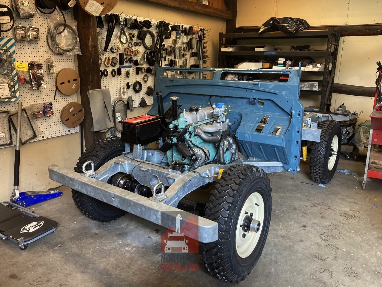 1968 Land Rover Series IIA Marine Blue Restored 31