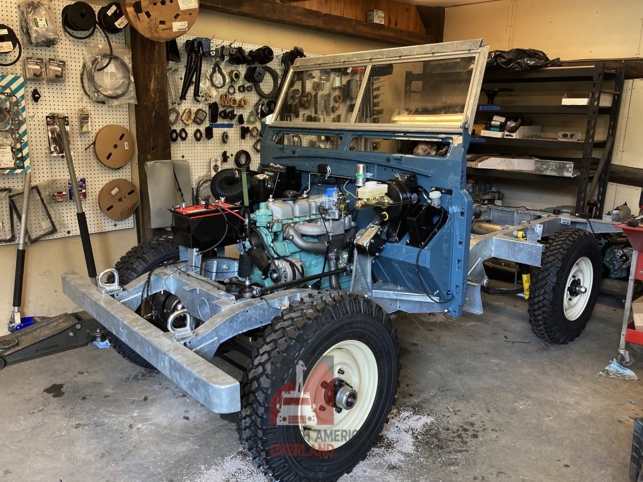 1968 Land Rover Series IIA Marine Blue Restored 32