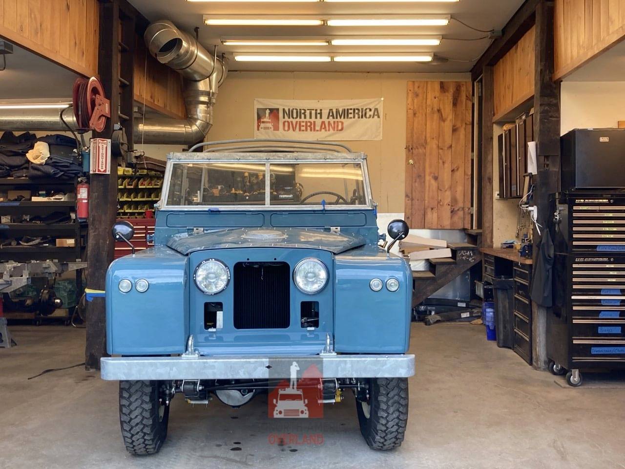 1968 Land Rover Series IIA Marine Blue Restored 36