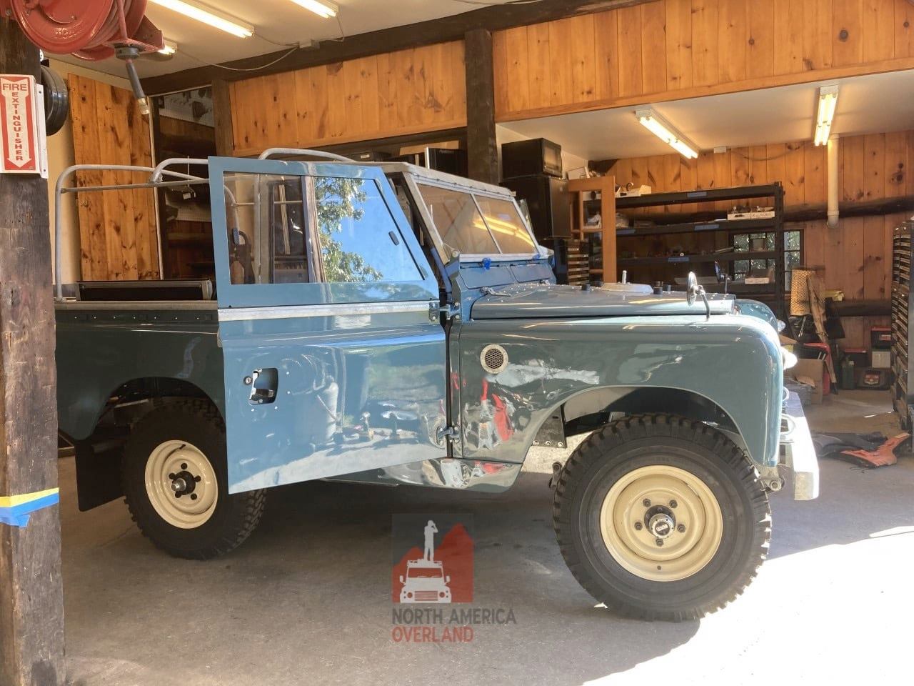 1968 Land Rover Series IIA Marine Blue Restored 38