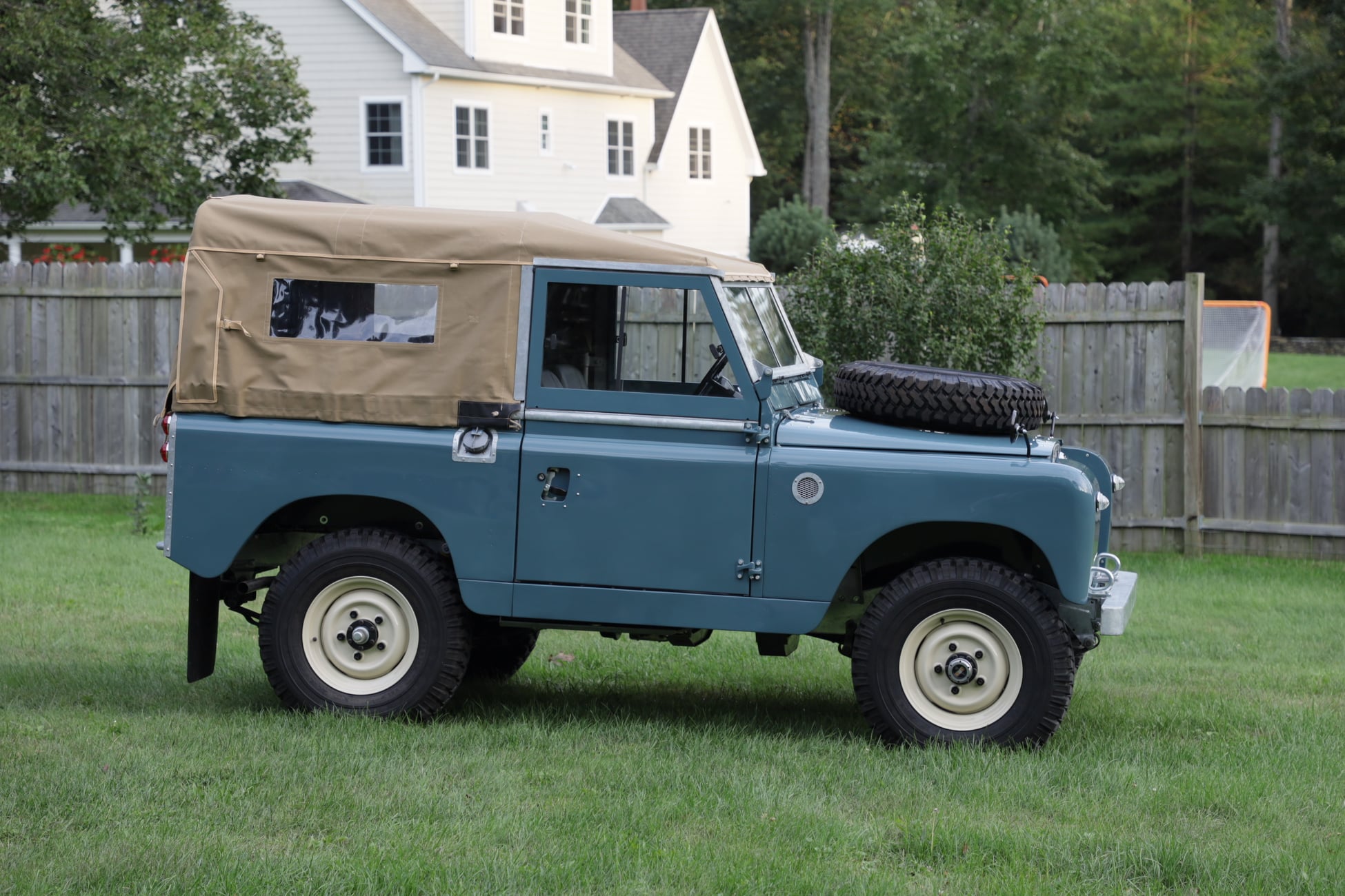 1968 Land Rover Series IIA Marine Blue Restored 6