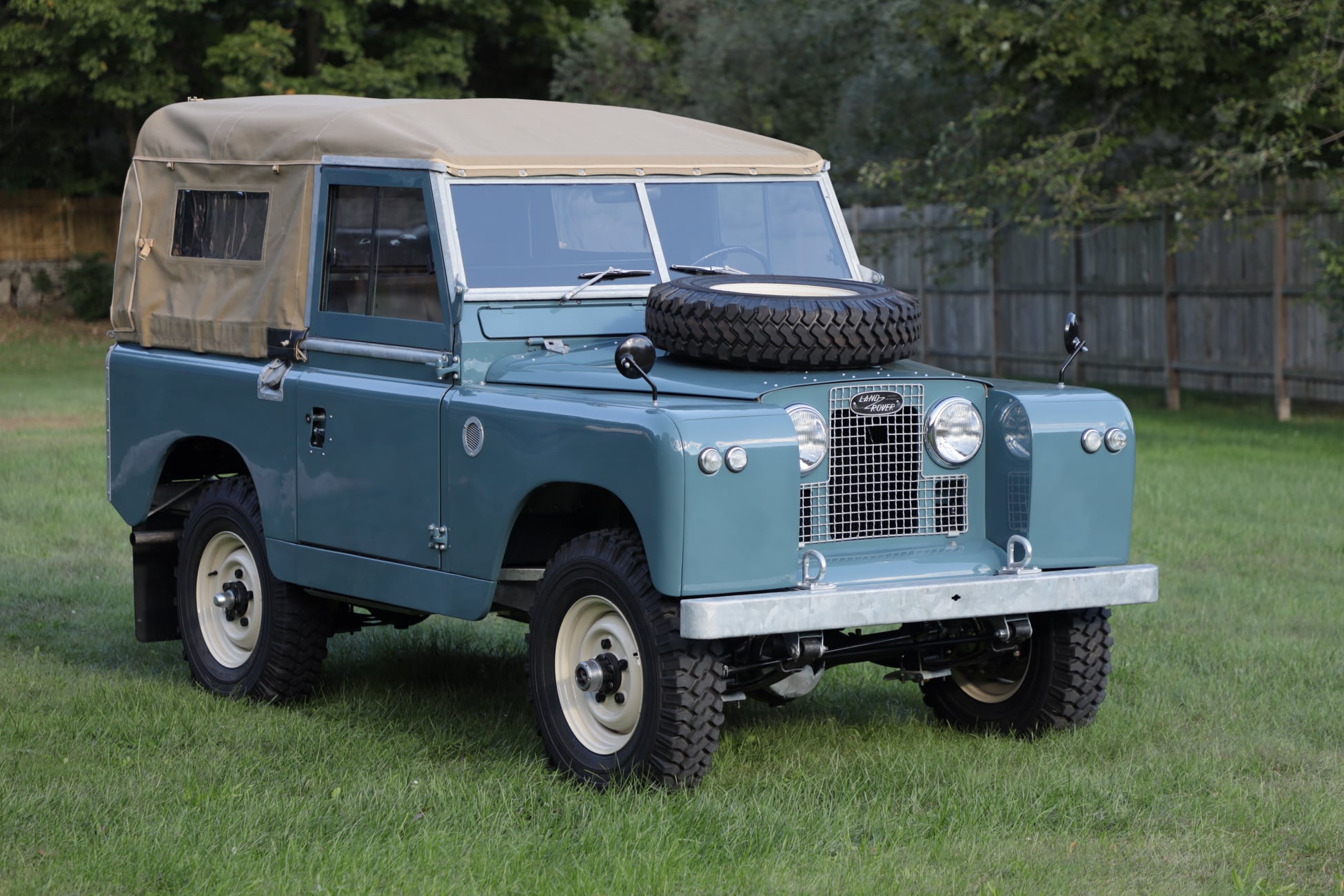 1968 Land Rover Series IIA Marine Blue Restored 9