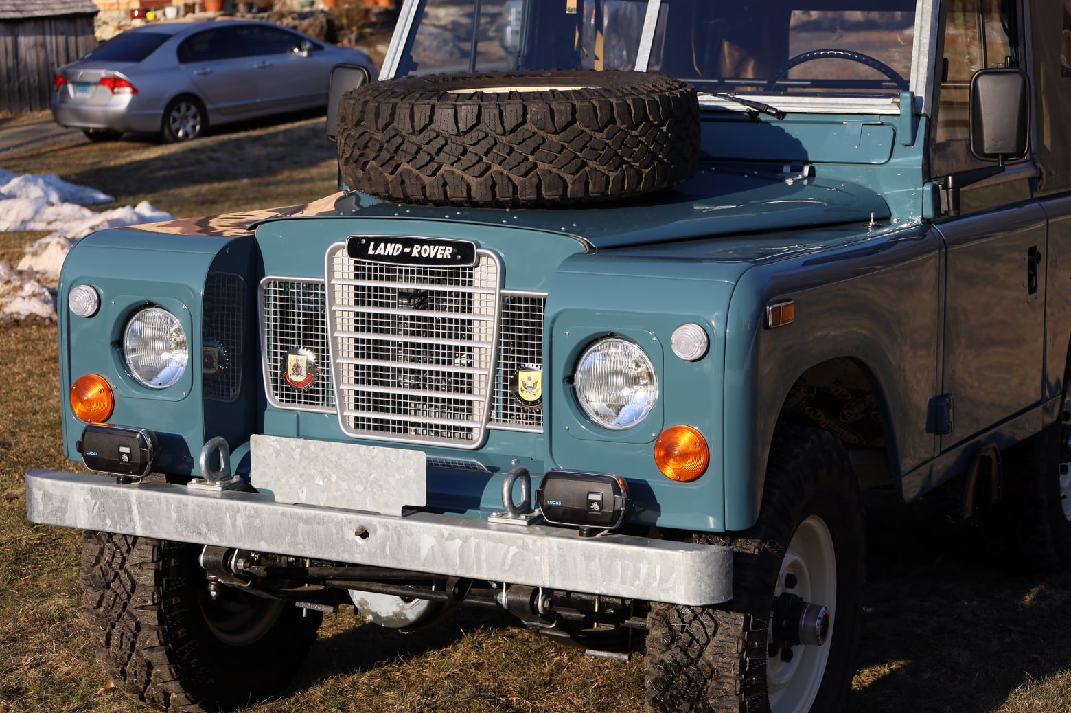 1973 Land Rover Series iii Marine Blue Restored 19