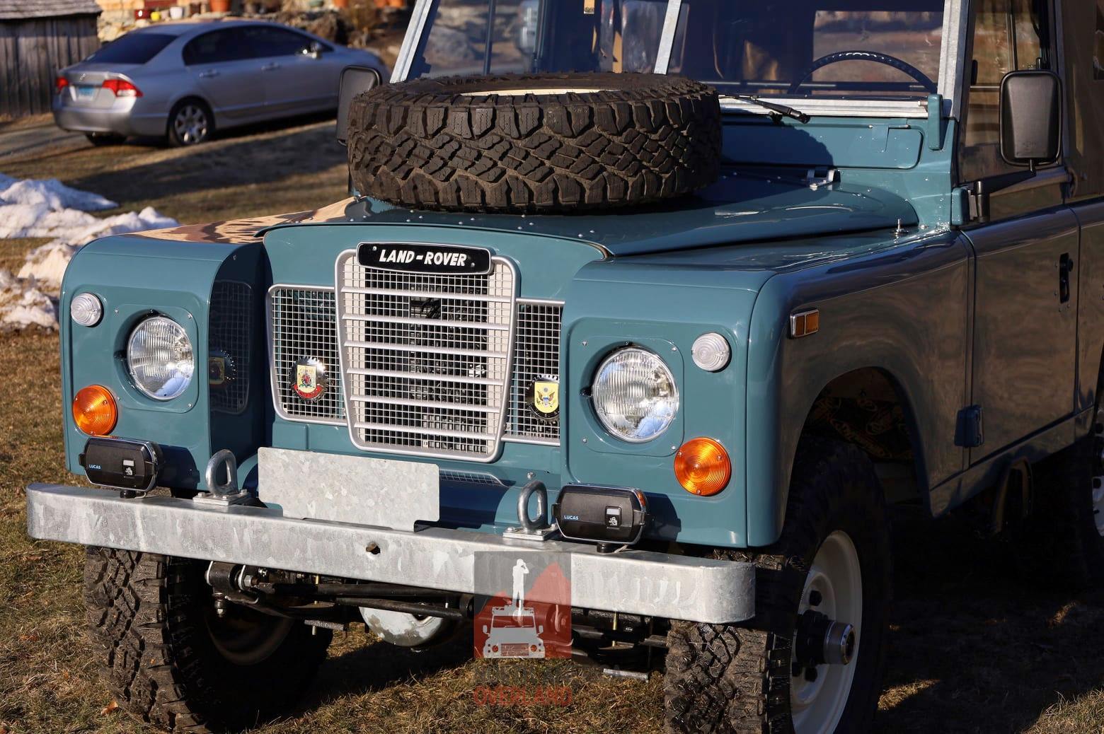 1973 Land Rover Series iii Marine Blue Restored 5