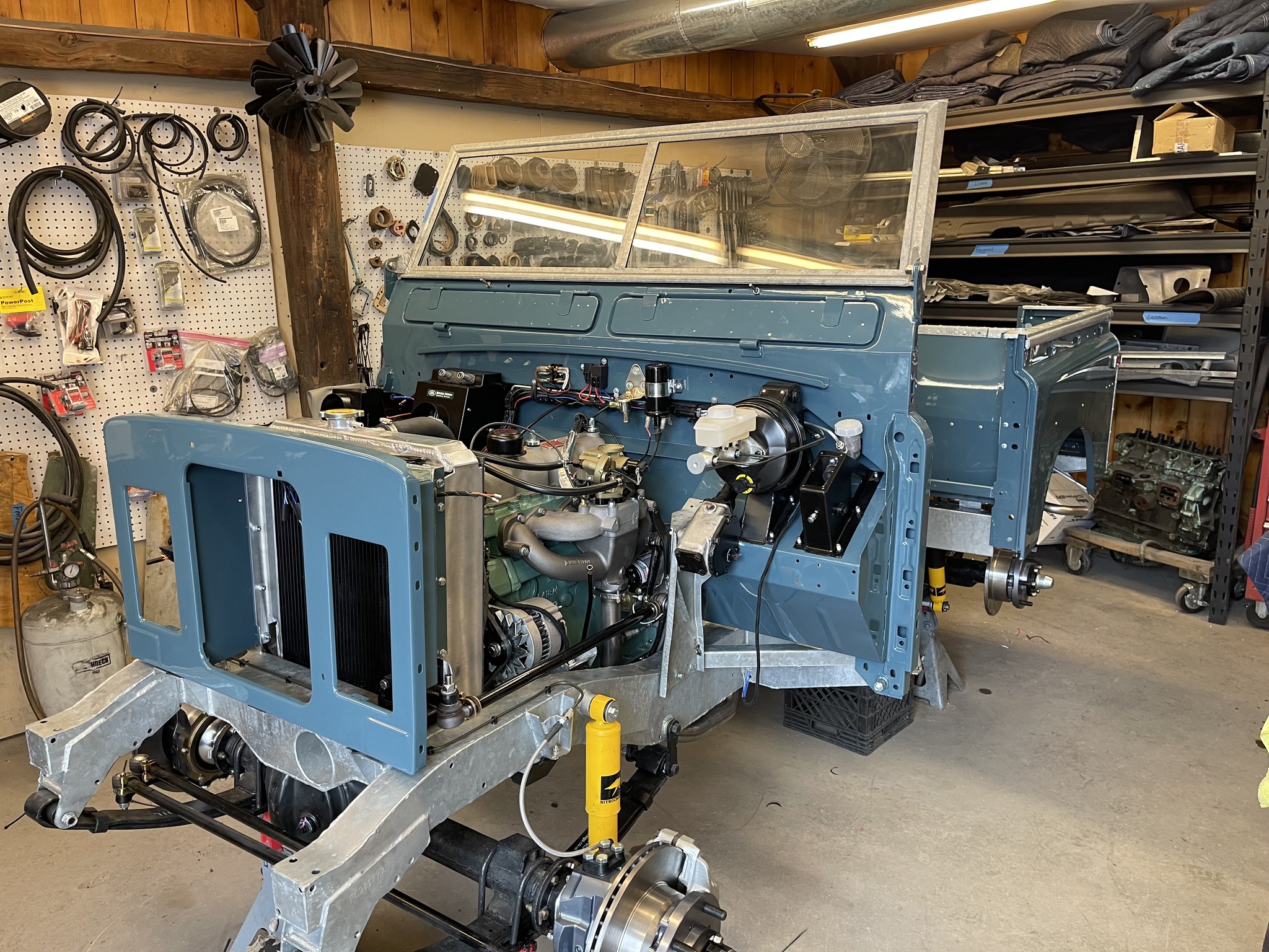 1974 Land Rover Series III Marine Blue Restored 24