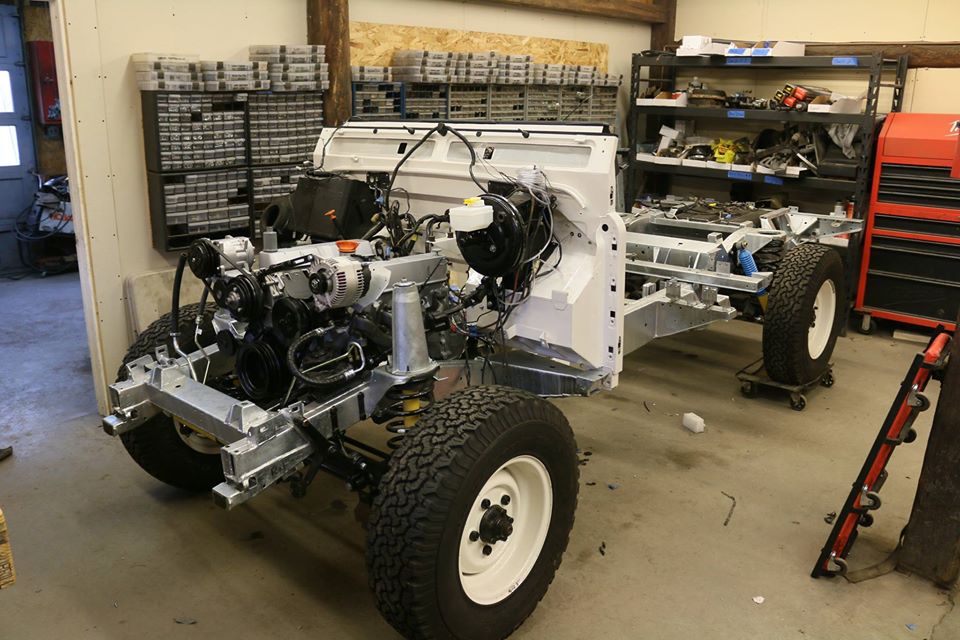 Land Rover Defender 110 NAS under restoration photo 21.