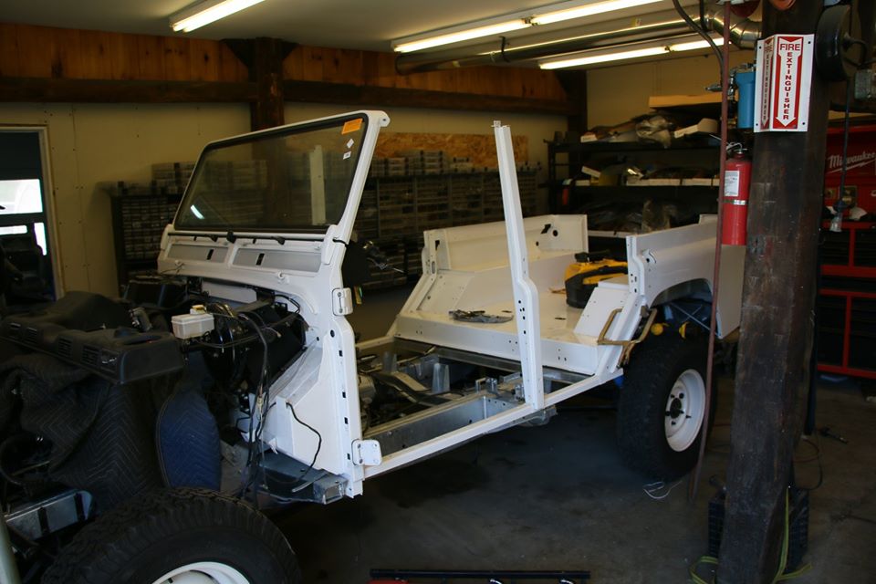 Land Rover Defender 110 NAS under restoration photo 31.