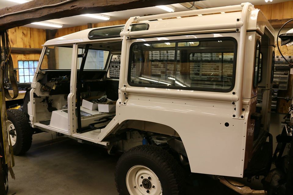 Land Rover Defender 110 NAS under restoration photo 36.