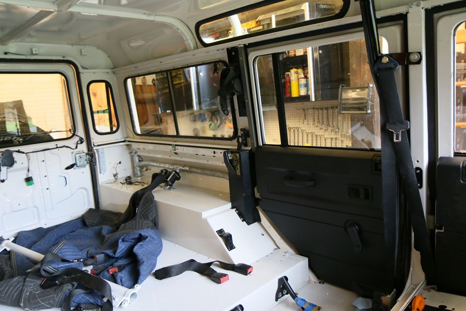 Land Rover Defender 110 NAS under restoration photo 39.