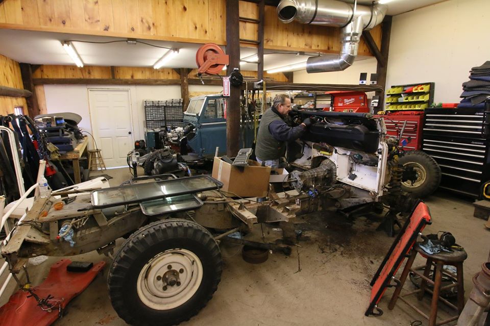 Land Rover Defender 110 NAS under restoration photo 5.