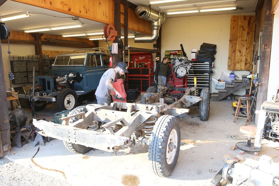 Land Rover Defender 110 NAS under restoration photo 6.