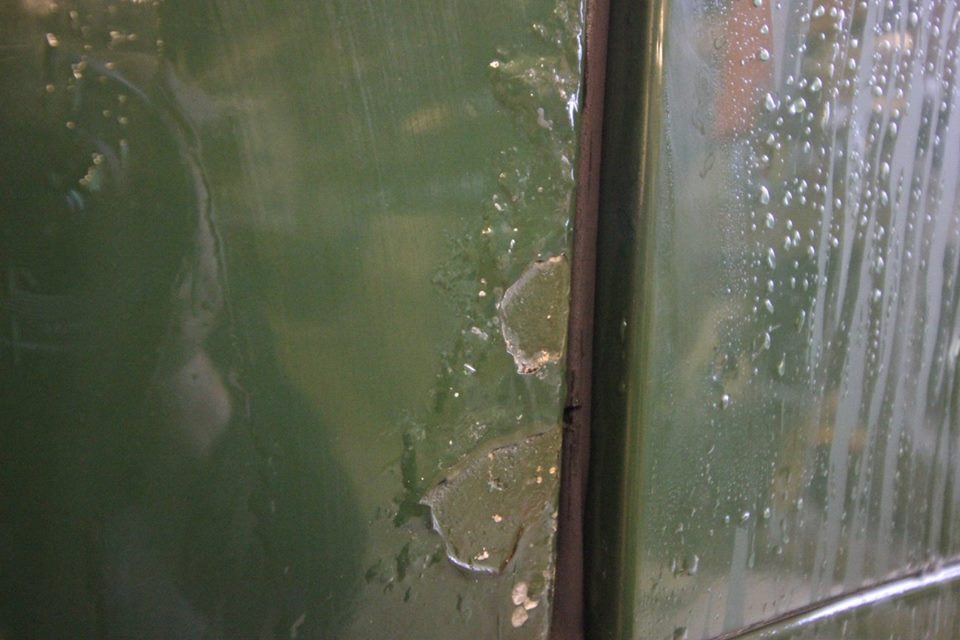 There is bad corrosion on both doors.
