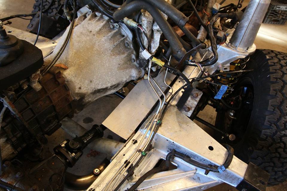 The drivetrain is installed in the rolling chassis.