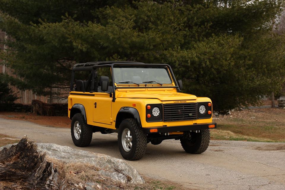 Another view of the Land Rover Defender 90