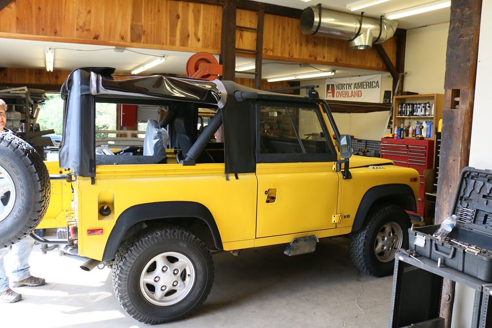 Land Rover Defender 90 NAS under restoration photo 3.