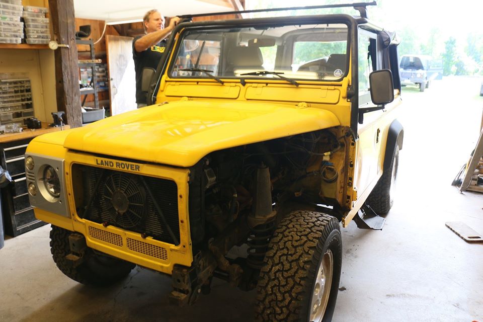 Land Rover Defender 90 NAS under restoration photo 5.