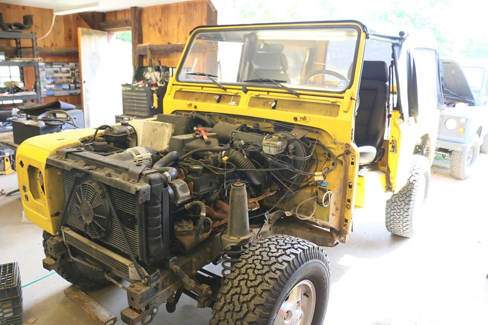 Land Rover Defender 90 NAS under restoration photo 7.