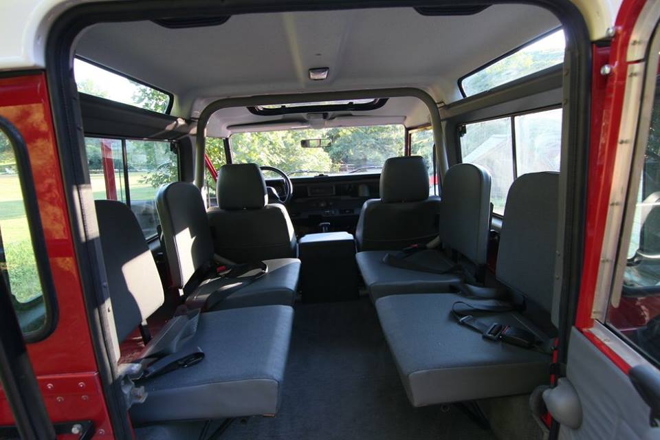 The head liner was replaced with a genuine Land Rover head liner. All door weather stripping was replaced as well.