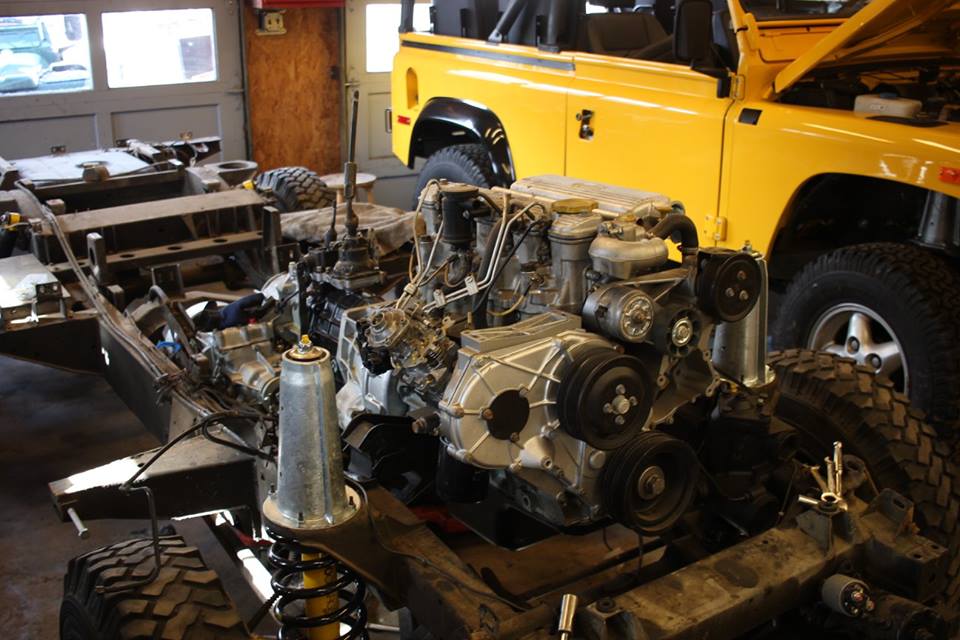 The rebuilt 300tdi is installed.